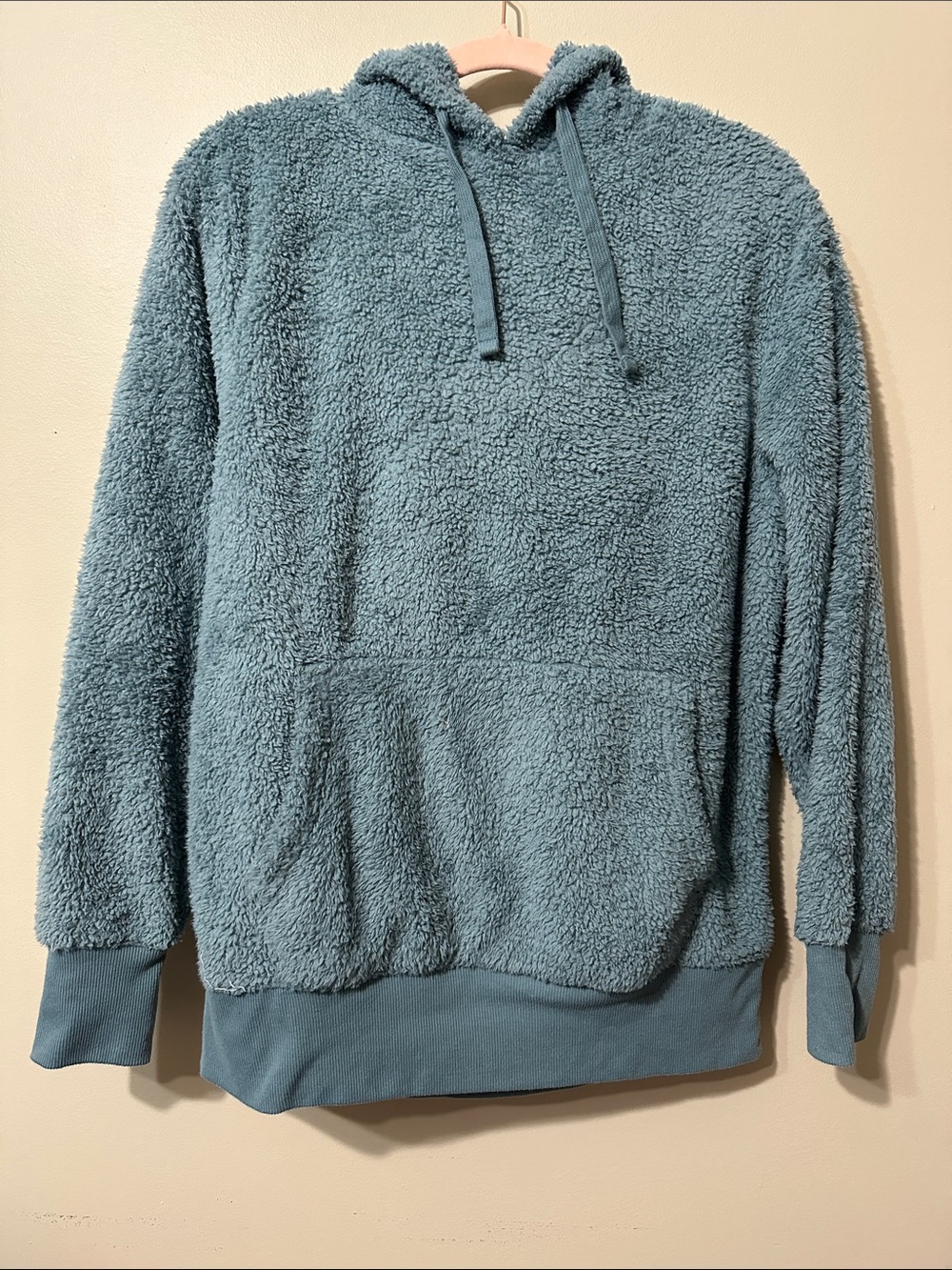 SO Softest Sherpa Hoodie Sweatshirt - Dusty Blue